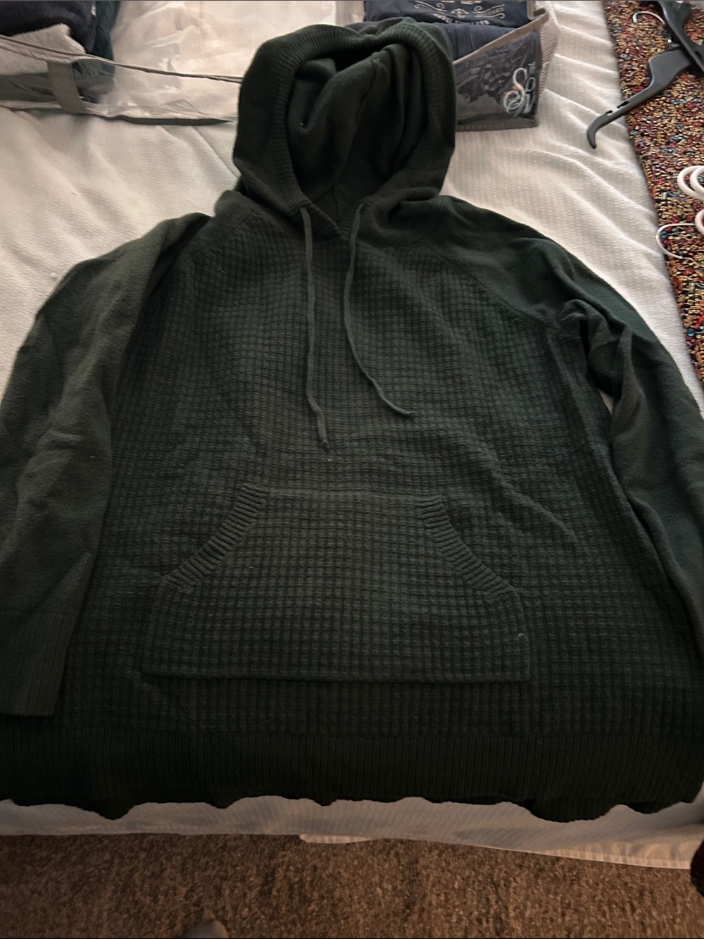 Sonoma Green Hooded Pullover Sweater